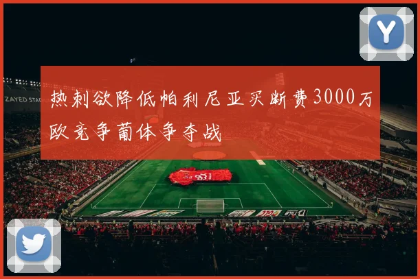 热刺欲降低帕利尼亚买断费3000万欧竞争葡体争夺战